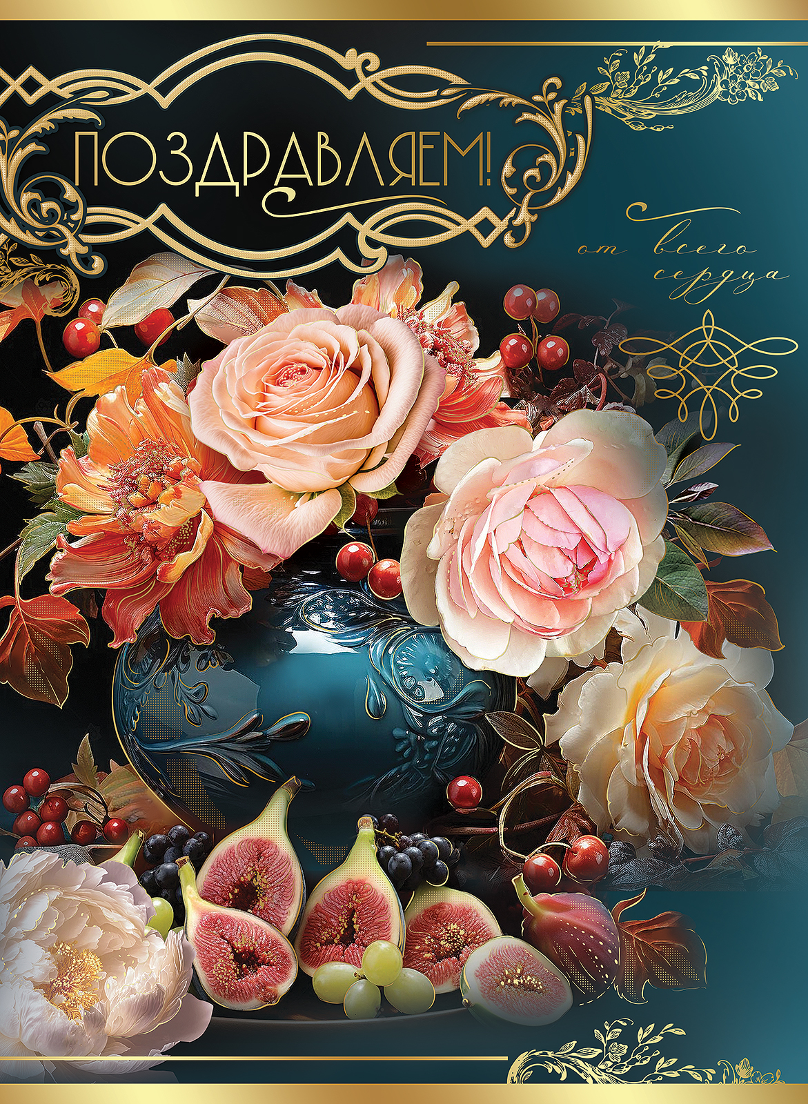 2800902 Открытка А4 Поздравляем! (жен) С текстом Фольга 
2800902 Открытка А4 Поздравляем! (жен) С текстом Фольга